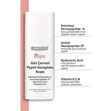 Dermoskin Be Bright Göz Çevresi Peptit Kompleks Krem 15 ml