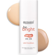 Dermoskin Be Bright SPF 50+ Likit Fondöten Medium 33 ml