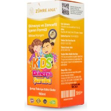 Zühre Ana Kids Ekinezya Şurubu Çocuklar Için Ekinezya ve Zencefil Içeren Şurup 150 ml