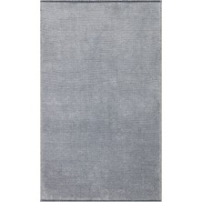 Eko Halı Caprı Cpr 01 Grey Hav Toz Vermez Kaymaz Kolay Kullanımlı Yıkanabilir Düz Renk Kilim