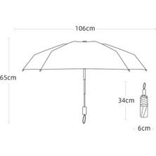 Yuekeda Yuekeda-20 Bone Ters Çift Bone Otomatik Katlanır Şemsiye (Yurt Dışından)