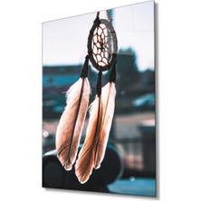 Eliza Home  Tüylü Makrome  Sarkıt Görselli   Bohem Tarzı  Tablo