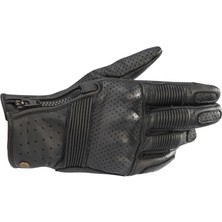 Alpinestars Rayburn V2 Korumalı Deri Motosiklet Eldiveni Siyah