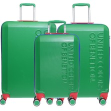 United Colors Of Benetton 14BNT600-Set Yeşil Unisex 3 Lü Set Bavul