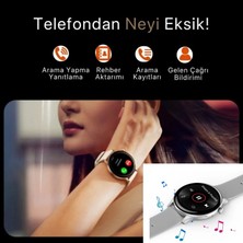 Eco Center Watch G3 Pro Mini 42 mm Android ve Ios Tüm Akıllı Telefonlar ile Uyumlu 2 Kordonlu Akıllı Saat G3PRO