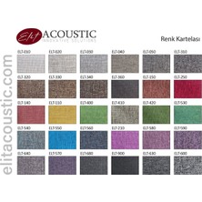 Elit Acoustic Hexagon 2 Akustik Kumaş Kaplı Panel 7 Adet 30 cm Kısa Kenar