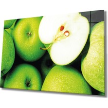 Eliza Home  Yeşil Elma Cam Tablo Green Apple