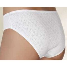 Hülya Butik 3 Adet Yüzde Yüz Pamukkalpli (Jakarlı) Bayan Bikini Slip Külot