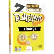 Günay Yayınları Gün&Ay Yayınları 7. Sınıf Bumerang Türkçe Matematik Fen Bilimleri Sosyal Bilgiler Deneme Seti