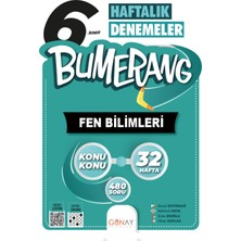 Günay Yayınları Gün&Ay Yayınları 6. Sınıf Bumerang Türkçe Matematik Fen Bilimleri Sosyal Bilgiler Deneme Seti