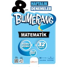 Günay Yayınları Gün&Ay Yayınları 8. Sınıf Bumerang Türkçe Matematik Fen Bilimleri Deneme Seti