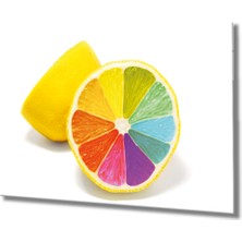 Eliza Home   Limon Cam Tablo Colourful Limon
