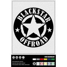 Elife Ticaret Blackstar Offroad Stıcker 10 x 10 cm