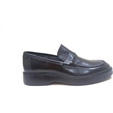 Lucıano Bellini Siyah Deri Erkek Loafer Ayakkabı