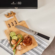 Karaca 50. Yıl Imza Koleksiyonu x Damascus Santoku Bıçağı