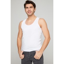 Betimoda Erkek Beyaz 3'lü Paket Klasik Penye Atlet ELF568S0001CCM3