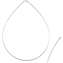 Adal Silver Kadın 925 Ayar Gümüş 1.5 mm Omega Zincir Kolye
