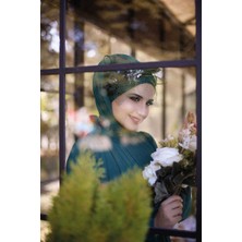 Bym Fashion 2020 Şifon Şal Zümrüt