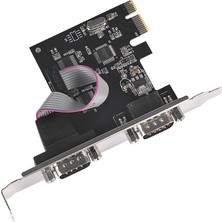 PCI E 2 port seri com kart db9 2 port pcı e rs232 com kart