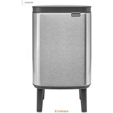 Brabantia Evrekaal Shop 4 Litre Çöp Kutusu Brabantia Matt Steel Waste Bin