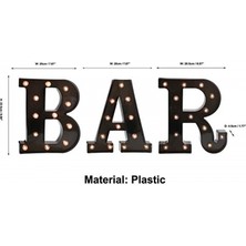 Fybang LED Mektup Işıkları Yeni Tasarım Işıklı Siyah Harfler Etkinlikler Için Düğün Parti Doğum Günü Ev Bar Dıy Dekorasyon (Sembol Ve) (Yurt Dışından)