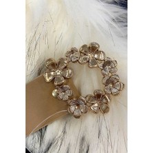 Bym Fashion 9045 Çiçek Toka Kemer Vizon