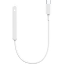 Coverzone Apple Pencil 2. Nesil Ile Uyumlu Masaüstü Manyetik Type-C Şarj Cihazı Beyaz