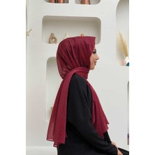 Bym Fashion 2060 Simli Şal Bordo
