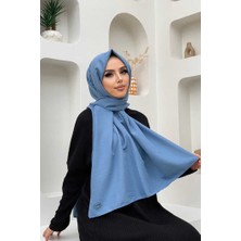 Bym Fashion 2051 Pamuk Caz Şal Bebe Mavisi