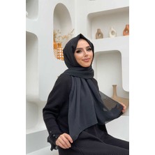 Bym Fashion 2049 çift katlı Jan Jan Şal Siyah