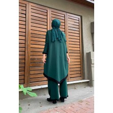 Bym Fashion Bym Omuz Taş Işleme Detay Tunik Ikili Triko Takım 23309 Zümrüt