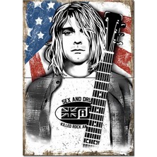 Bedeko Kurt Cobain Model Ahşap Tablo 70CMX 100CM