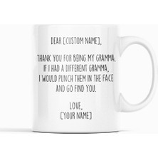 Bexdore Büyük Anne Kahve Bardağı,büyük Anne Kupası,ingilizce Büyük Anne Hediyesi, Anneler Günü Hediyesi