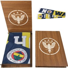 Fenerbahçe Lisanslı  Ahşap Kutulu Şal Atkı