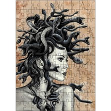 Karizma Tablo Ahşap Mdf Puzzle Yapboz Gotik Medusa  120 Parça 25*35 cm