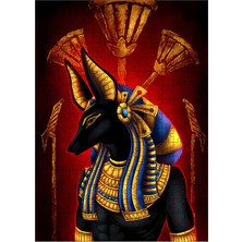 Karizma Tablo Ahşap Mdf Puzzle Yapboz Mısır Anubis Tanrısı 255 Parça 35*50 cm