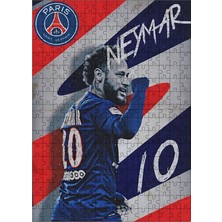 Karizma Tablo Ahşap Mdf Puzzle Yapboz Futbolcu Neymar Afiş 255 Parça 35*50 cm