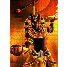 Karizma Tablo Ahşap Mdf Puzzle Yapboz Anubis ve Hayatın Tartısı 255 Parça 35*50 cm