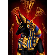 Karizma Tablo Ahşap Mdf Puzzle Yapboz Mısır Anubis Tanrısı 120 Parça 25*35 cm