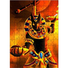 Karizma Tablo Ahşap Mdf Puzzle Yapboz Anubis ve Hayatın Tartısı 120 Parça 25*35 cm