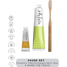 Ohlala Paris Pistachio Mint 75 ml + Cinnamon Mint 15 ml + Bambu Diş Fırçası Pause Set