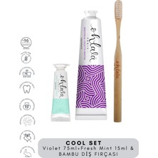 Ohlala Paris Violet Mint 75 ml + Fresh Mint 15 ml + Bambu Diş Fırçası Cool Set