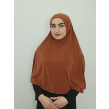 Erasra Class Tek Parca Pratik Büyük Hazır  Esarp Hijap Tarcın Renk Namaz Örtüsü