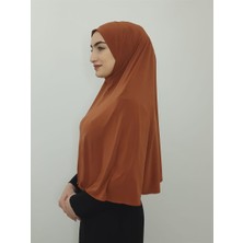 Erasra Class Tek Parca Pratik Büyük Hazır  Esarp Hijap Tarcın Renk Namaz Örtüsü
