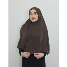 Erasra Class Tek Parca Pratik Büyük Hazır  Esarp Kahve  Renk Namaz Örtüsü