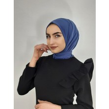 Erasra Class Cıtcıtlı Hazır Eşarp Şal Bone Hijap Indigo Renk