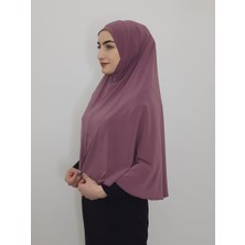 Erasra Class Tek Parca Pratik Büyük Hazır  Esarp Hijap Leylak Renk Namaz Örtüsü