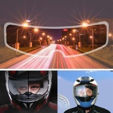 Su® Buğu Önleyici Motosiklet Kaskı Vizörü Su Geçirmez Dayanıklı Çizik Koruma Lens Filmi