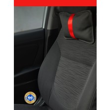 Sverte Lamborghini Murcielago Oto Koltuk Boyun Yastığı Kırmızı Şerit 2 Adet
