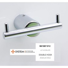 System Pro-Tech 2'li Askılık Krom BA1007 012 Cr